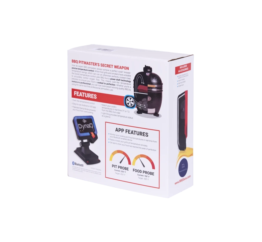 BBQguru UltraQ Bluetooth / Wifi Monolith Guru Controller 4 BBQguru UltraQ Bluetooth / Wifi Monolith Guru Controller - Afbeelding 2