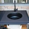 Big Green Egg Dekton Natuursteen Wasbak Met Kraan Insert -Kamado Verkoopwinkel big green egg dekton natuursteen wasbak met kraan