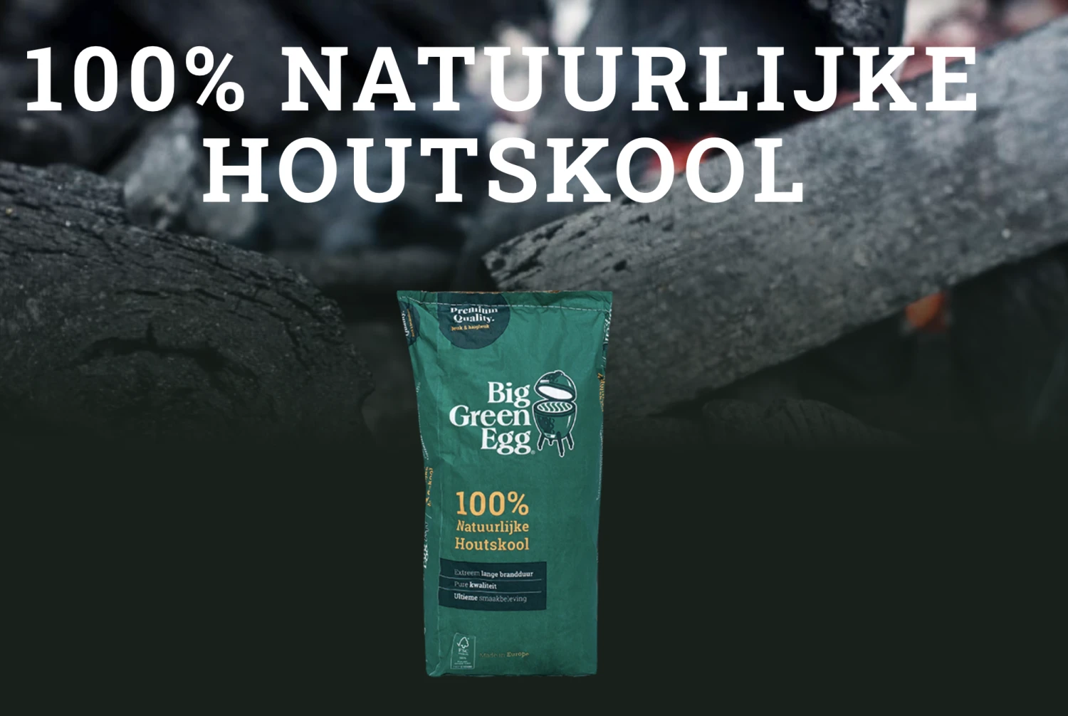 Big Green Egg Houtskool 9 Kg 3 Big Green Egg Houtskool 9 Kg