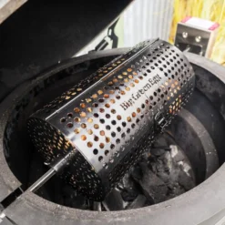 Big Green Egg Ronde Spit Mand, Tumbler Basket Voor Rotisserie -Kamado Verkoopwinkel big green egg ronde spit mand tumbler basket voor 3