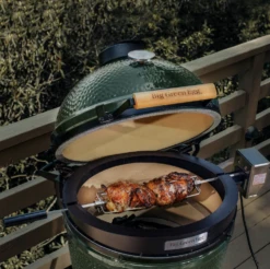 Big Green Egg Rotisserie BBQ Spit -Kamado Verkoopwinkel big green egg rotisserie bbq spit 4
