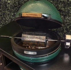 Big Green Egg Rotisserie BBQ Spit -Kamado Verkoopwinkel big green egg rotisserie bbq spit 6
