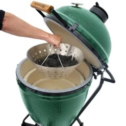 Big Green Egg Stainless Steel Fire Bowls (kolenmand) 7 Big Green Egg Stainless Steel Fire Bowls (kolenmand) -Kamado Verkoopwinkel big green egg stainless steel fire bowls kolenmand 2