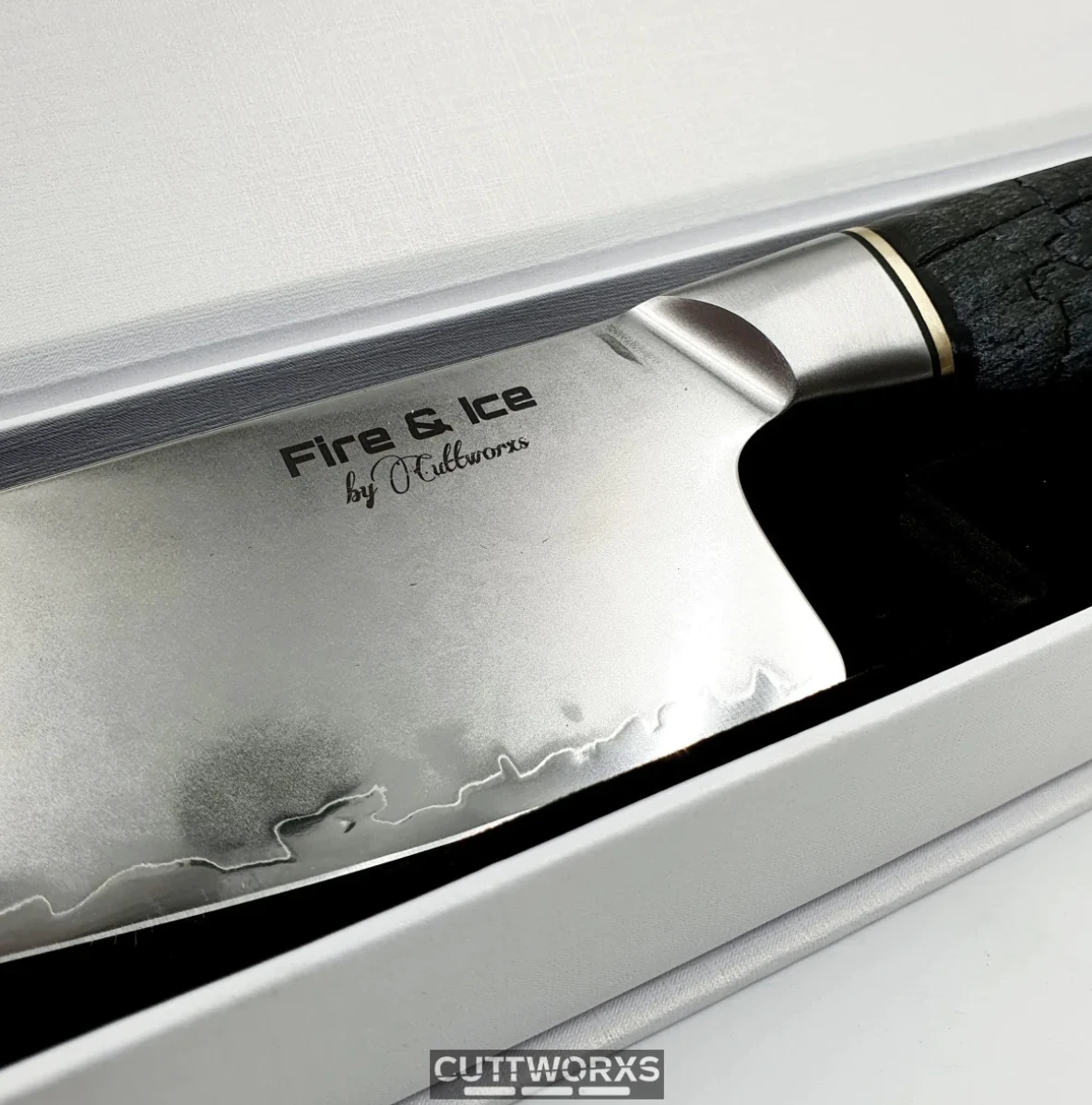 Cuttworxs Flamewood Fire And Ice Koksmes 4 Cuttworxs Flamewood Fire And Ice Koksmes - Afbeelding 2