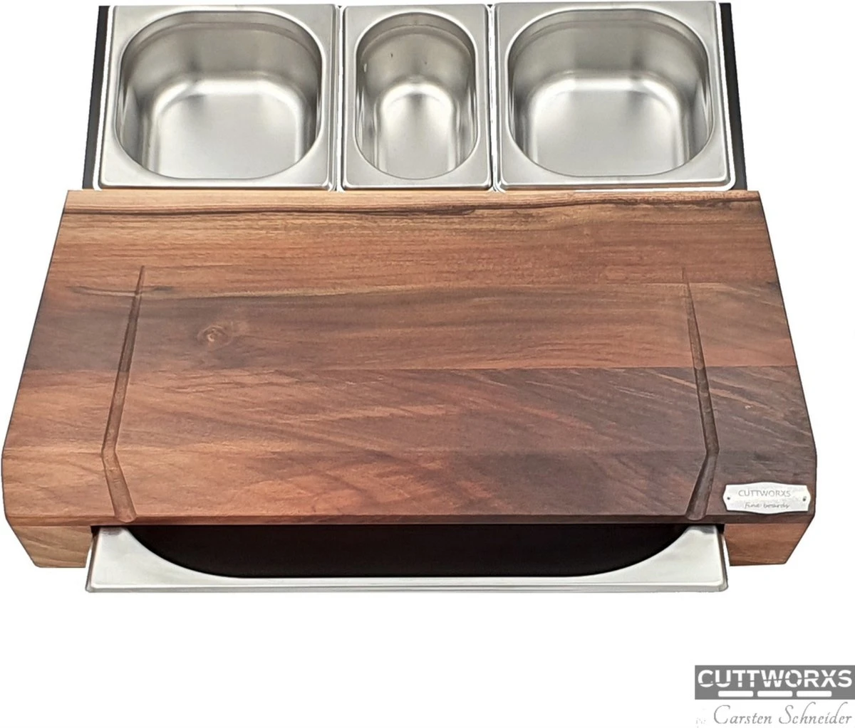 Cuttworxs Notenhouten Snijplank Large Met Sap Geul En Geïntegreerde Opvangbak 3 Cuttworxs Notenhouten Snijplank Large Met Sap Geul En Geïntegreerde Opvangbak