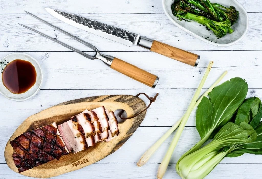 Forged Olive Trancheer Vork 4 Forged Olive Trancheer Vork - Afbeelding 2