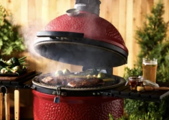 Kamado Joe Half Rond Rvs Grill Rooster -Kamado Verkoopwinkel kamado joe half rond rvs grill rooster