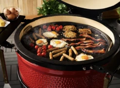 Kamado Joe Halfrond Gietijzeren Grillplaat -Kamado Verkoopwinkel kamado joe halfrond gietijzeren grillplaat 2