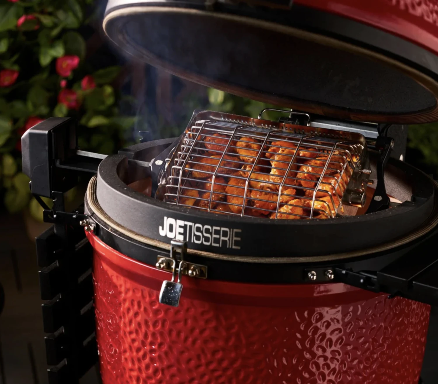 Kamado Joe JoeTisserie Basket Set Spit Mand 7 Kamado Joe JoeTisserie Basket Set Spit Mand - Afbeelding 5