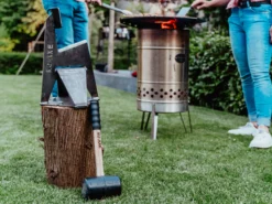 NO-AXE Houtklover Blank Staal Met Hamer -Kamado Verkoopwinkel no axe houtklover blank staal met hamer 6