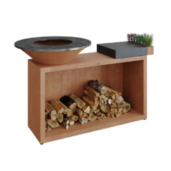 Ofyr Island Corten 85-100 Teakhout En Donker Grijs Keamiek 9 Ofyr Island Corten 85-100 Teakhout En Donker Grijs Keamiek -Kamado Verkoopwinkel ofyr island corten 85 100 teakhout en donker grijs 3