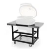 Primo Metal Cart Met RVS Zijtafels 2 Primo Metal Cart Met RVS Zijtafels -Kamado Verkoopwinkel primo metal cart met rvs zijtafels