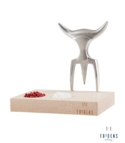 Tridens Raw Brushed Fork In Beechwood Base -Kamado Verkoopwinkel tridens raw brushed fork in beechwood base 2